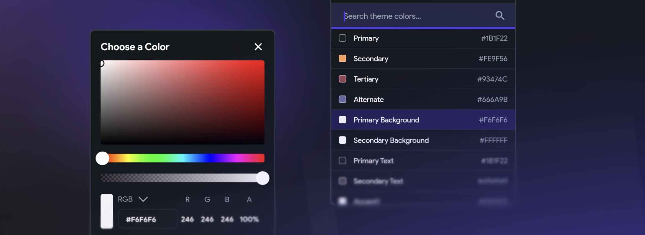 Redesigned Color Picker