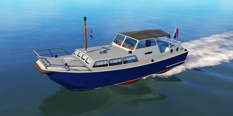 A boat on the water

Description automatically generated