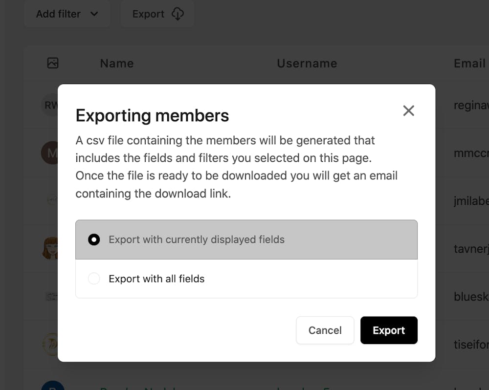 how-to-export-a-list-of-community-members