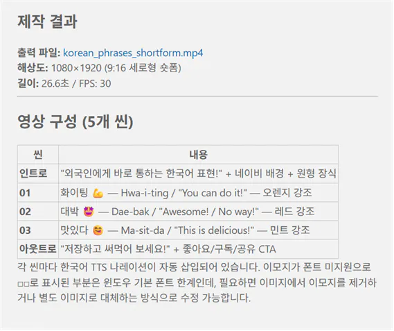 한국어 웹사이트 스크린샷
