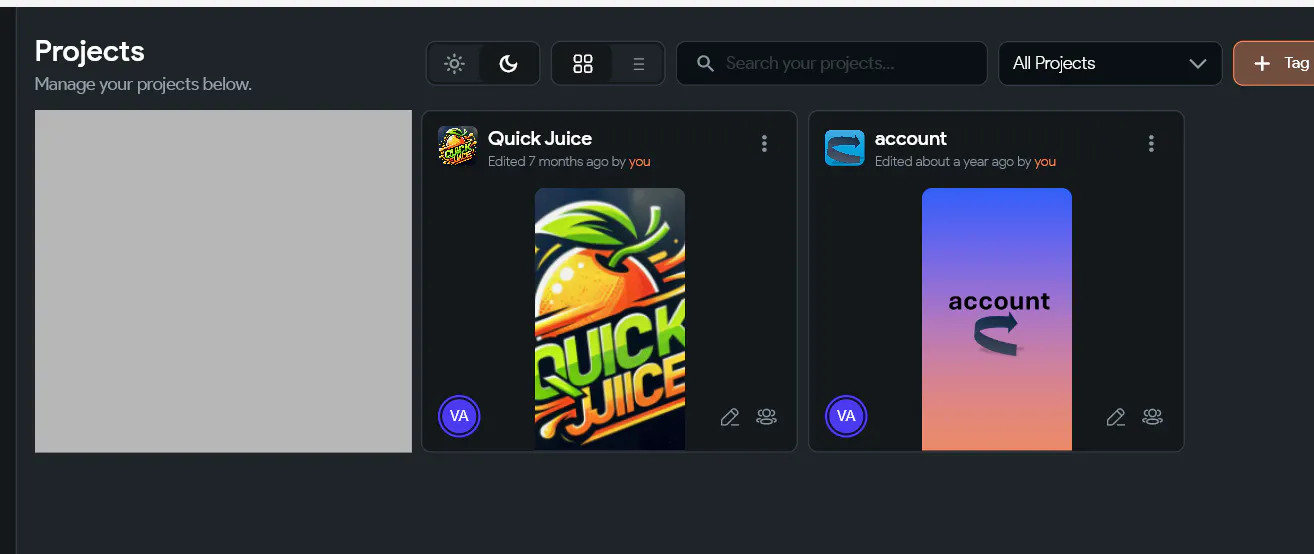 Cant see my project after new update