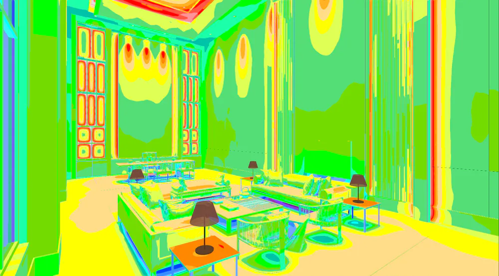 There seems to be no limit to DIALux's simulation effects.