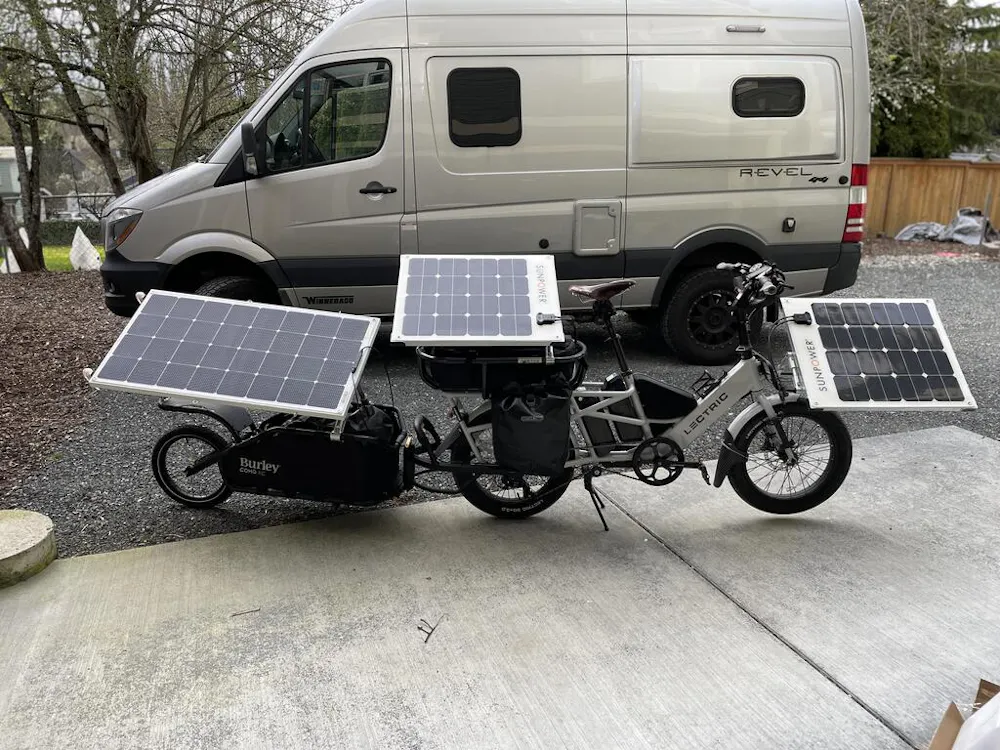 Solar Panel Bike Mounts