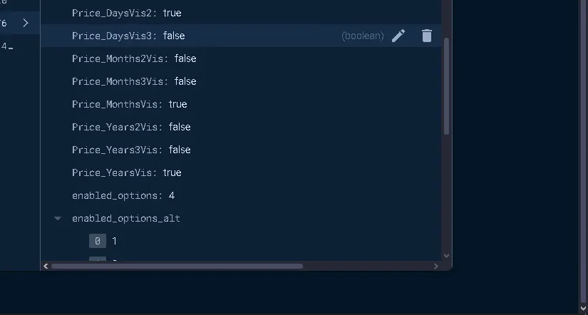 checkbox visibility not working as intended