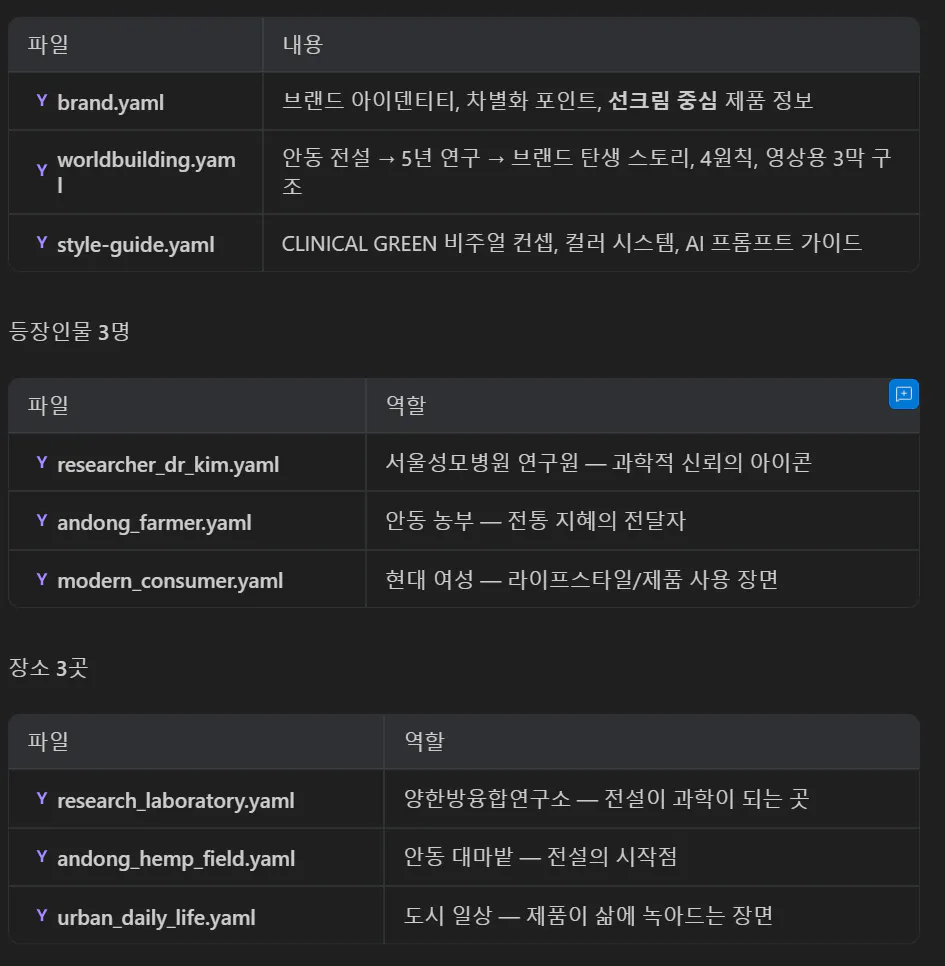 검은 화면에 한국어 스크린샷