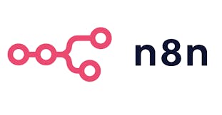 N8N이라는 단어가있는 핑크 로고