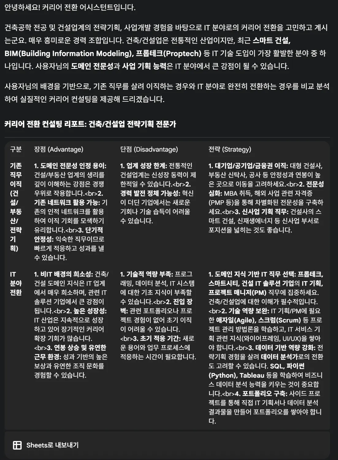 한국어 텍스트가있는 검은 색 화면