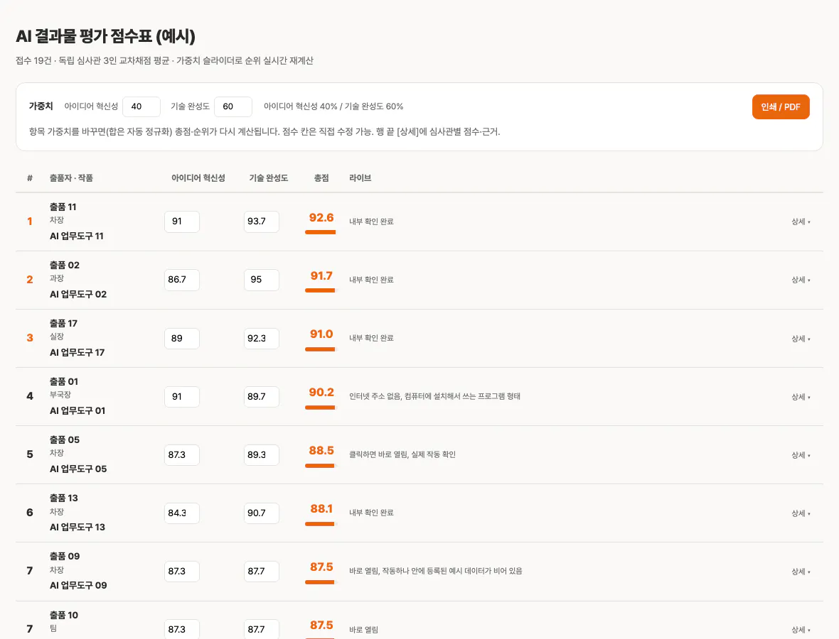 한국어 페이지 스크린샷