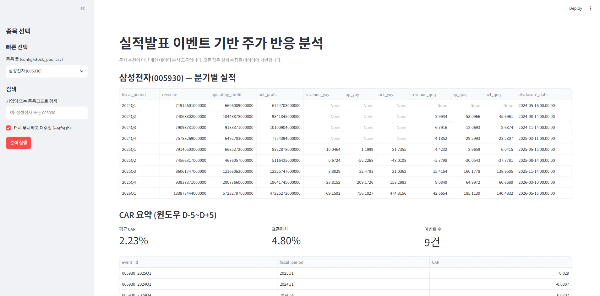 한국사이트 스크린샷