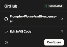 iPhone의 Github 앱의 스크린 샷