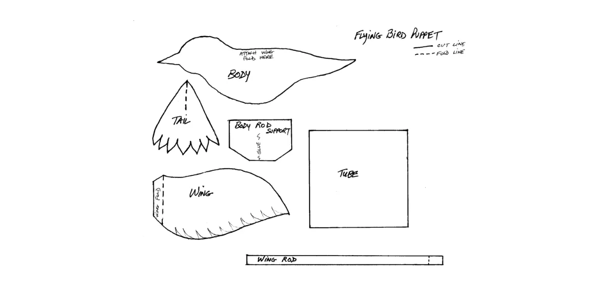 A preview of the Flying Bird Template
