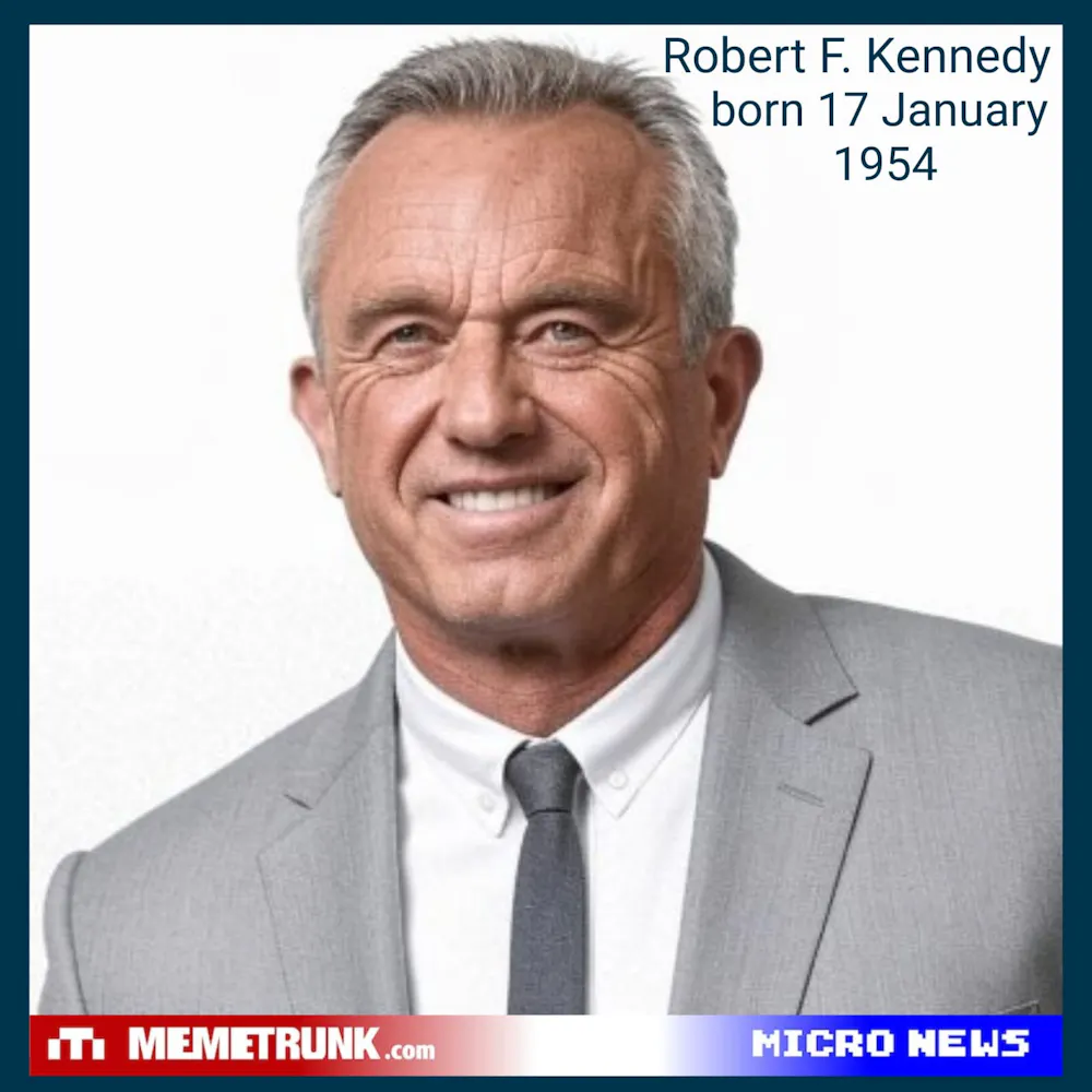 Robert F. Kennedy Jr - born 17 January 1954