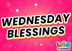 수요일이라는 단어는 분홍색 배경에서 축복합니다