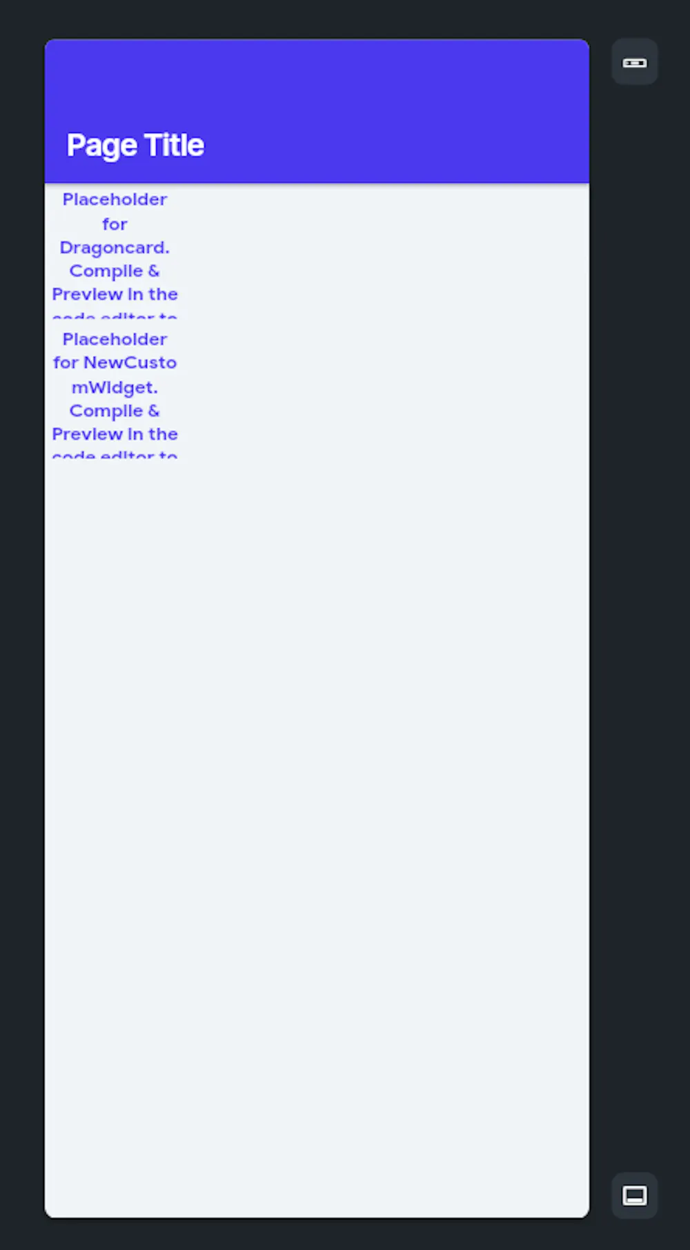 Widget custom code error