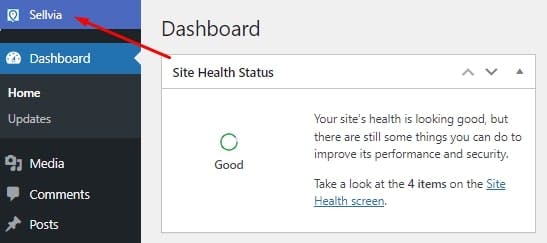The button in the store's backend that leads to the payment integration page