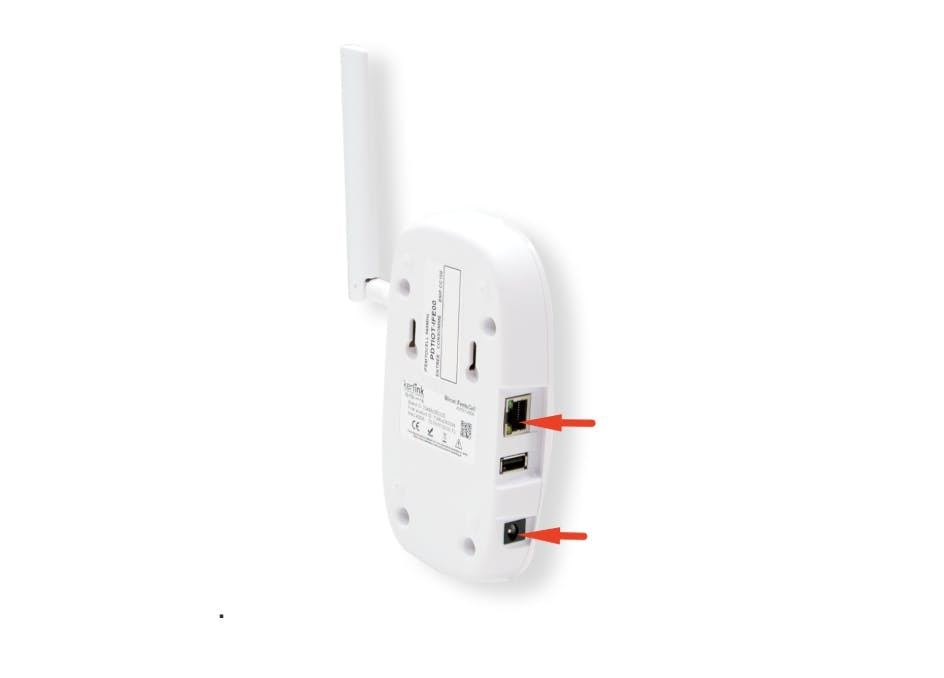 LoRaWAN Gateway LAN and Power connection